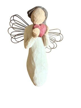 Willow Tree Angel Of The Heart Figurine 2000 Susan Lordi Demdaco 5" Wire Wings
